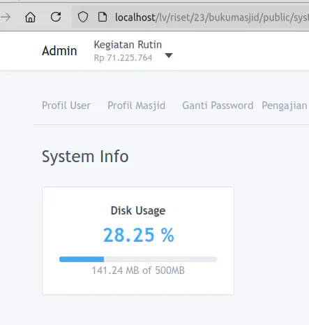 Disk Space Usage