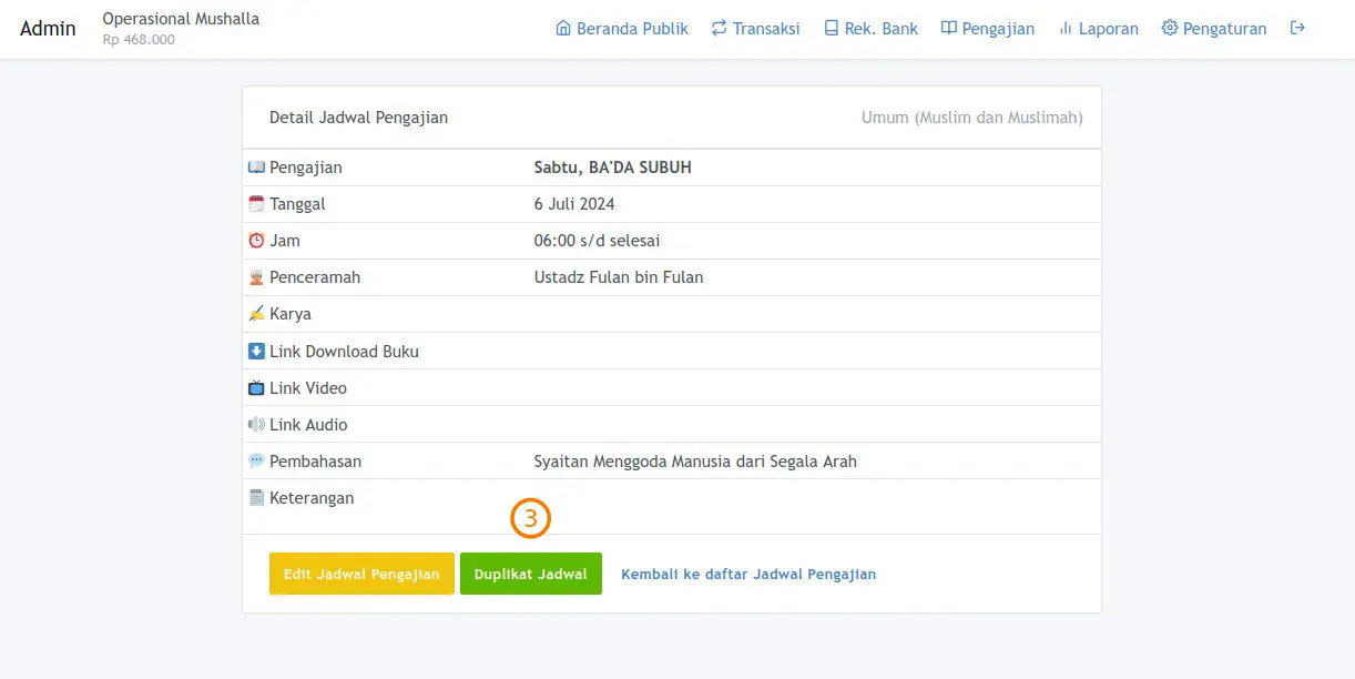 Duplikat Jadwal Pengajian